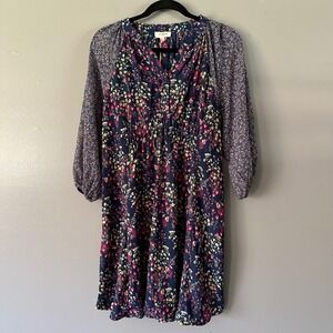 UMGEE USA BUBBLE SLEEVE FLORAL MINI‎ DRESS SMALL NWT